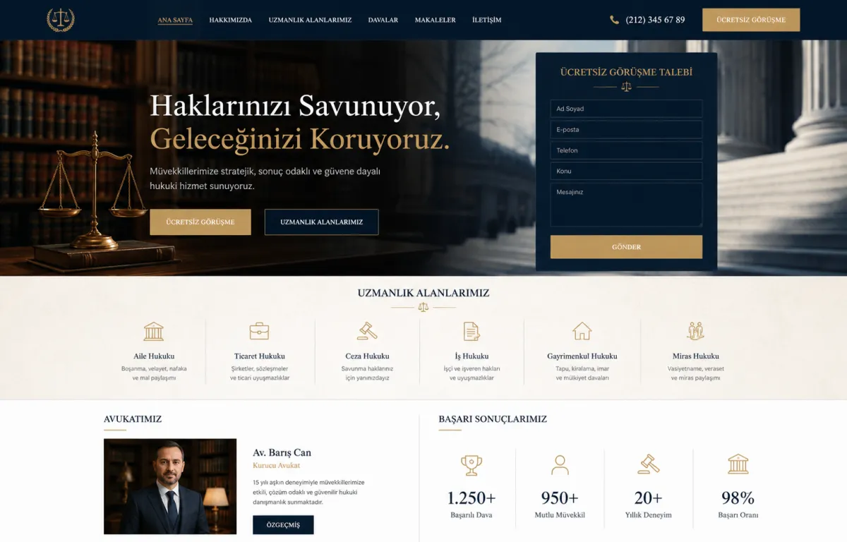 Avukat Web Sitesi